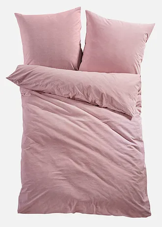Linonové povlečení se lněným vzhledem • růžová • bonprix obchod