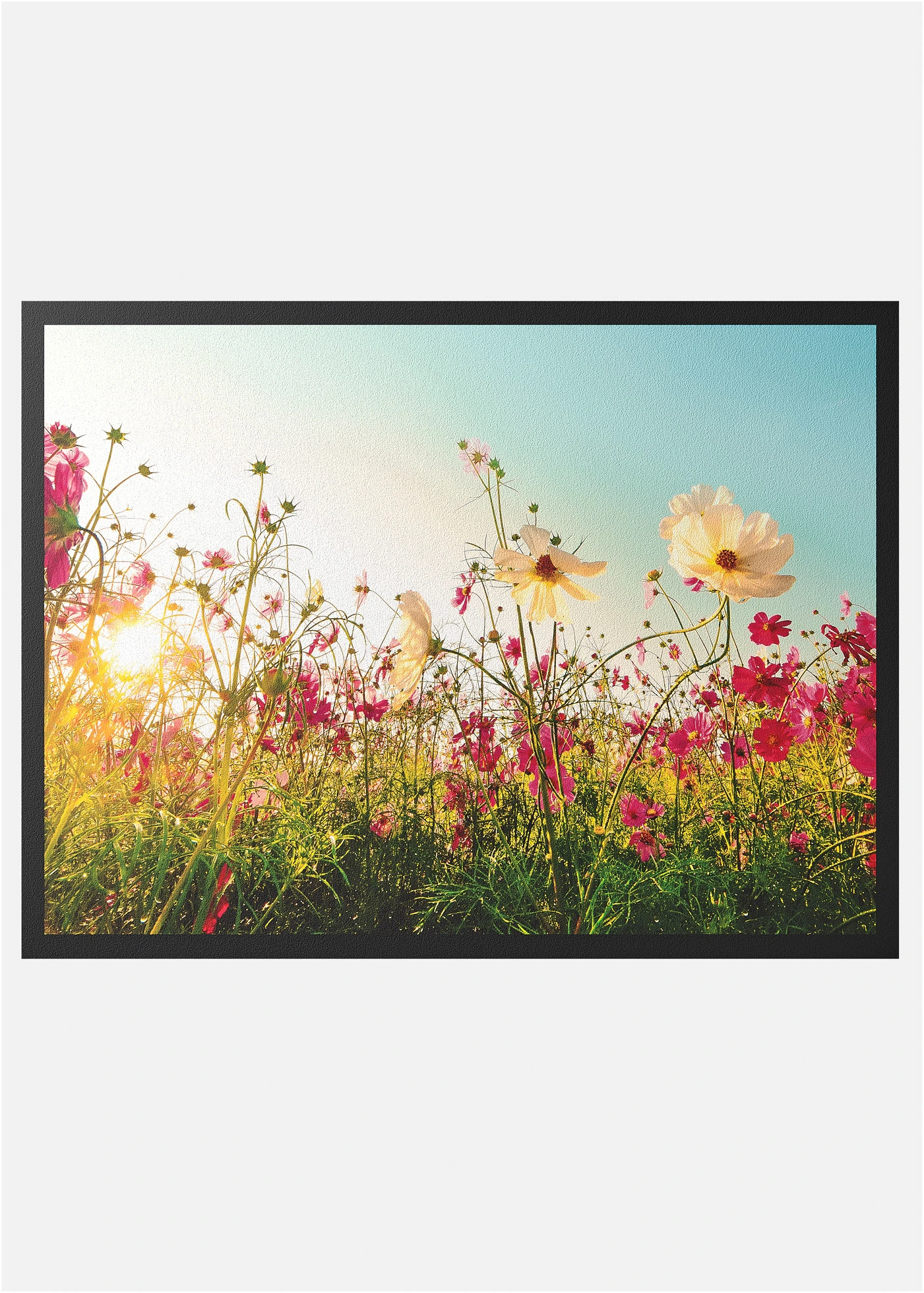 Wasbare deurmat met bloemenweide • multicolour • bonprix online shop