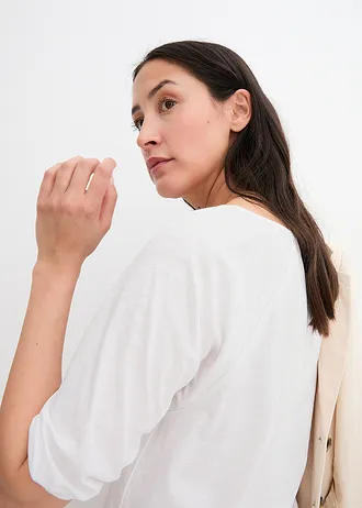 Shirt van puur biologisch katoen • wit • bonprix online shop