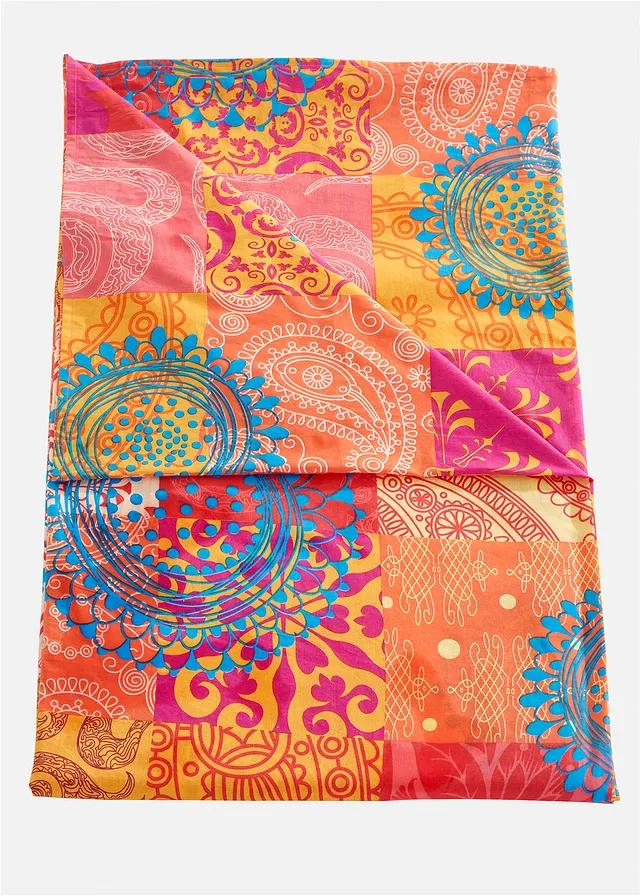 Plaid met patchworkprint, Kleur: multicolor