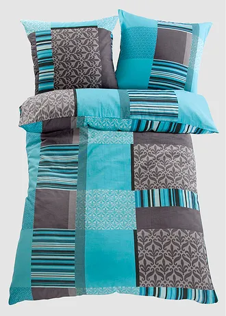 Parure de lit en jersey • turquoise • Boutique bonprix