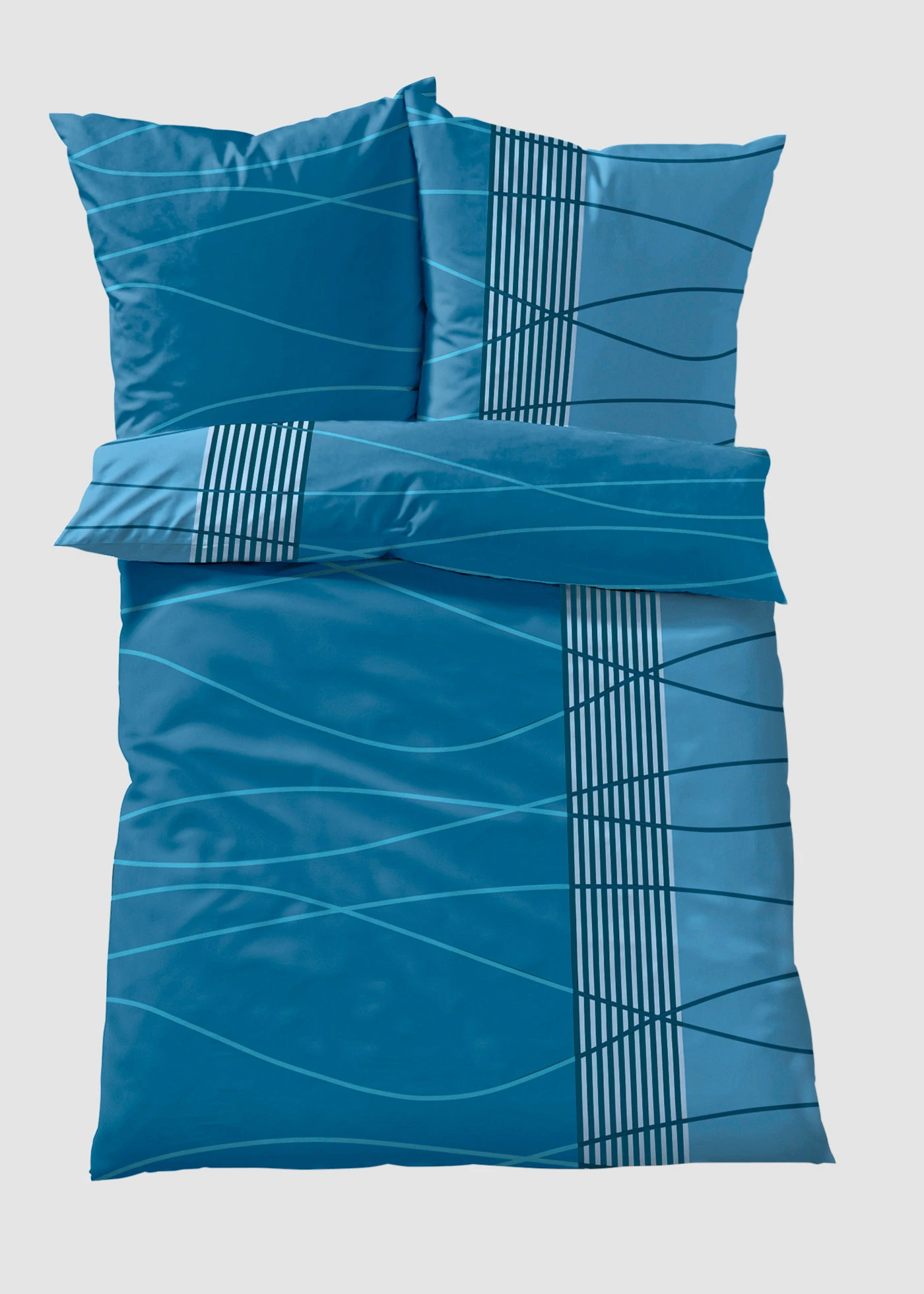 Linon dekbedovertrek • blauw • bonprix online shop