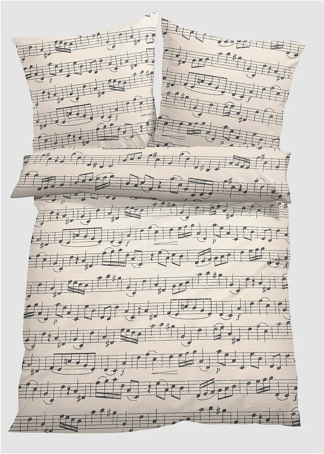 Lenjerie de pat cu note muzicale