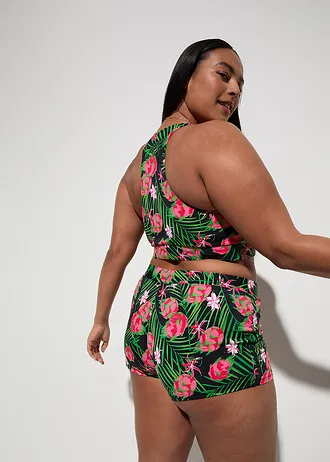 Bralette bikini (2-dlg. set), Kleur: zwart gebloemd