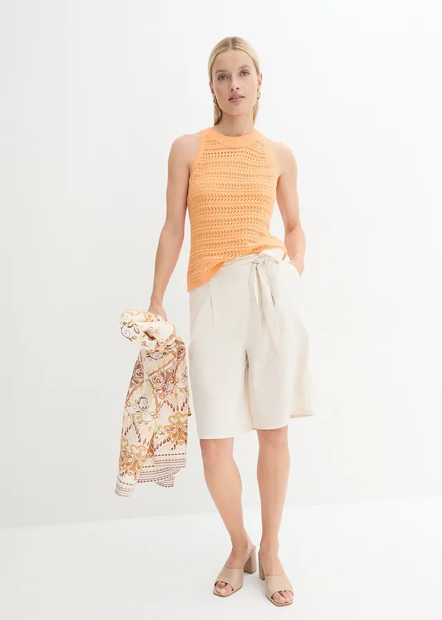 Linnen bermuda • natuurbeige • product-page.page-title-suffix