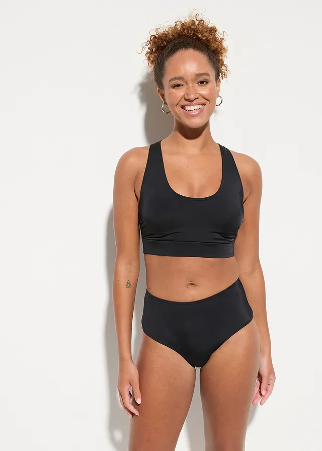 Bikiny s podprsenkovým topem (2dílná souprava), barva: černá