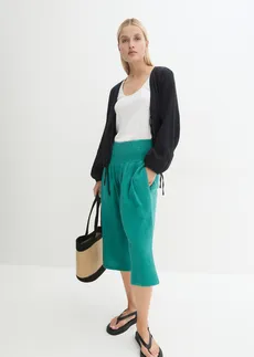 Boléro en gaze de coton, Couleur: noir