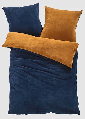 Oboustranné povlečení v kašmírovém vzhledu • modro-hnědá • bonprix obchod