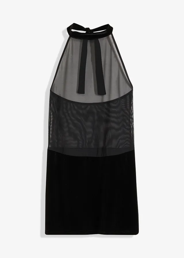 Šaty neckholder so zamatom Šaty neckholder so zamatom