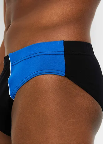 Maxikalhotky s organickou bavlnou (5 ks v balení) • černá + tmavě červená + azurově modrá • bonprix obchod