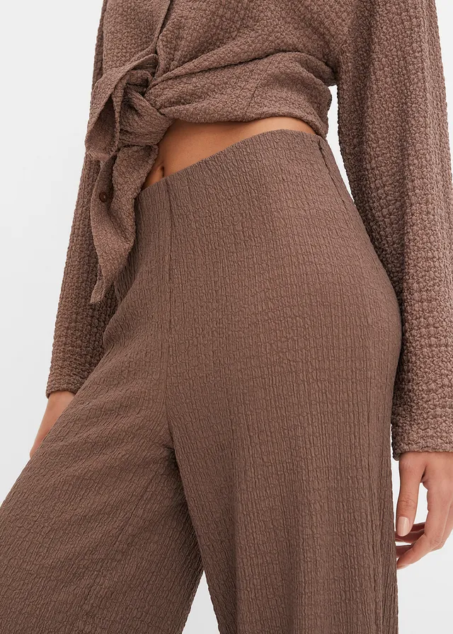 Pantalon taille élastique • marron mat • product-page.page-title-suffix