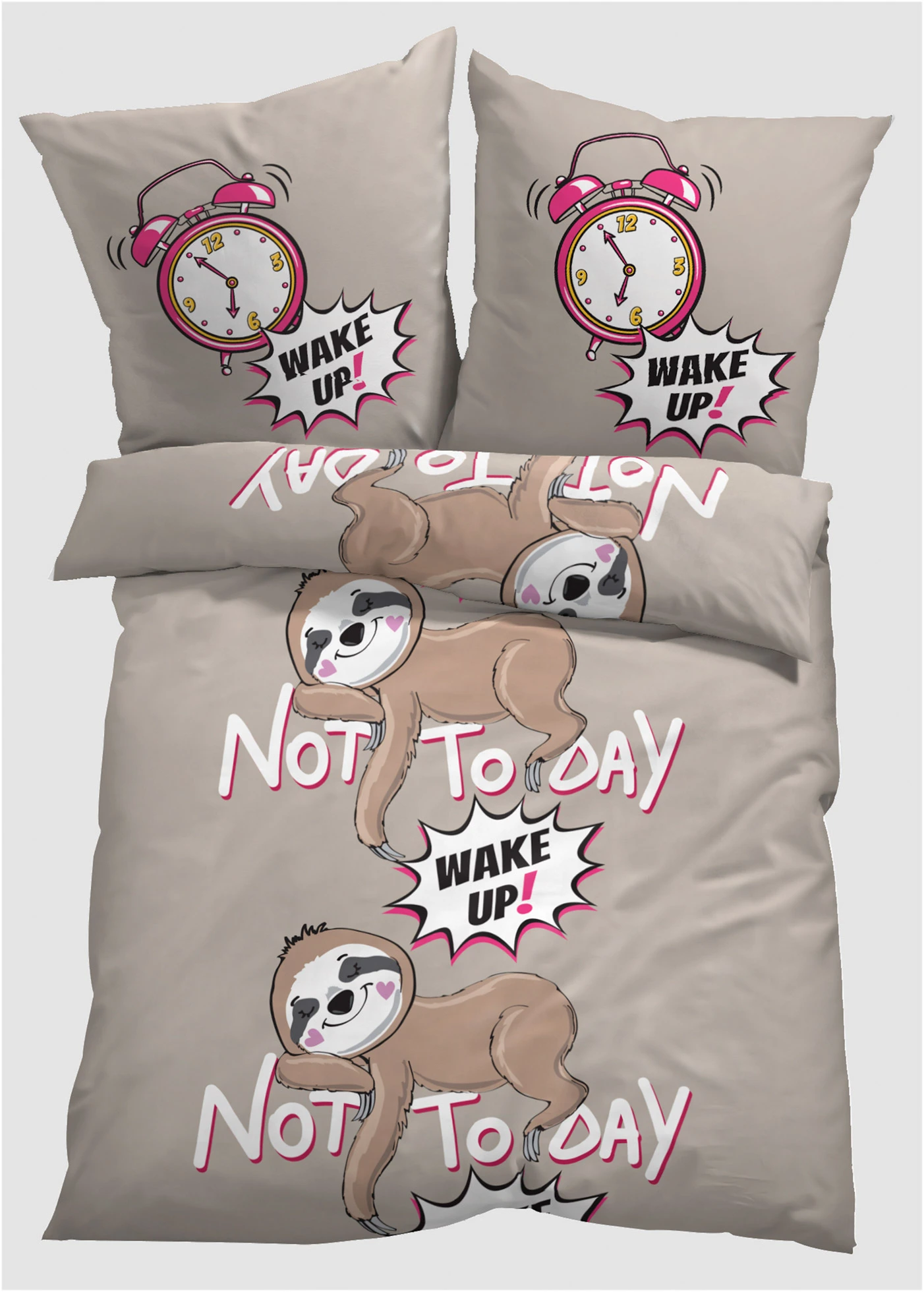 Parure de lit en coton mélangé • beige • Boutique bonprix