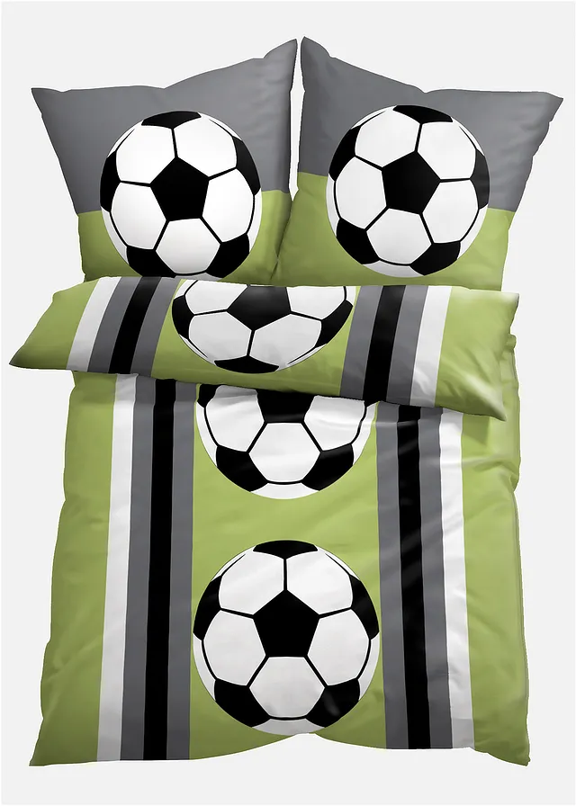 &quot;Lenjerie pat cu print &quot;&quot;fotbal&quot;&quot;&quot;