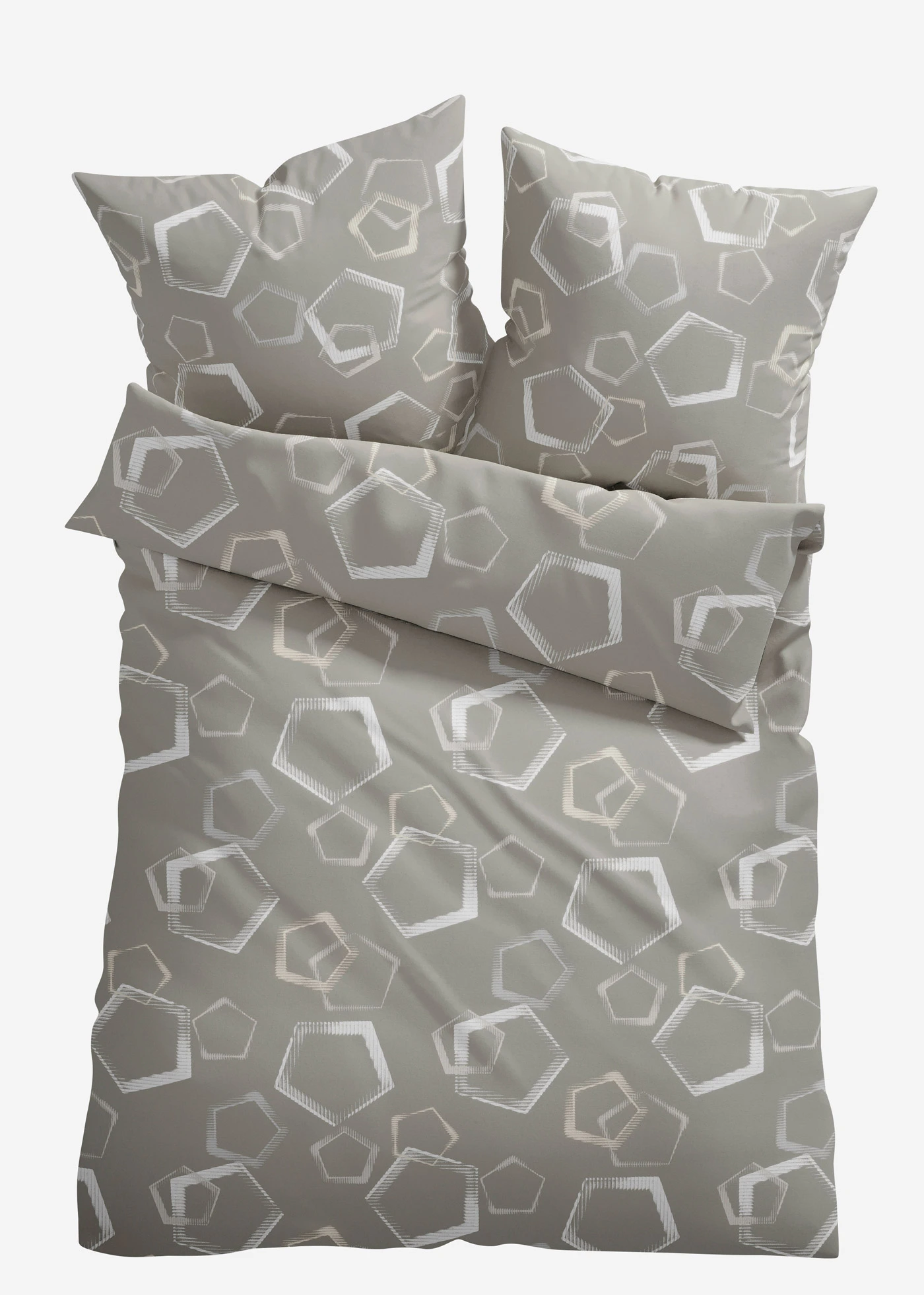 Dekbedovertrek in een katoenmix • sand • bonprix online shop