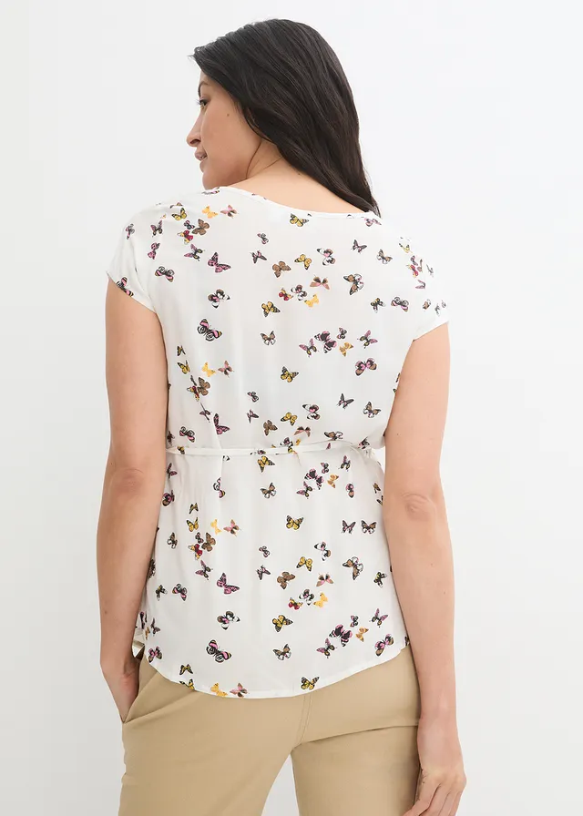Zwangerschapsblouse met ceintuur • wolwit • product-page.page-title-suffix