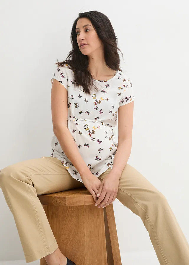 Zwangerschapsblouse met ceintuur • wolwit • product-page.page-title-suffix