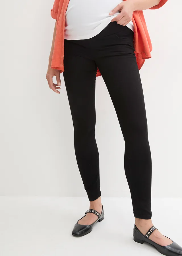 Jegging de grossesse extensible, skinny, Couleur: noir