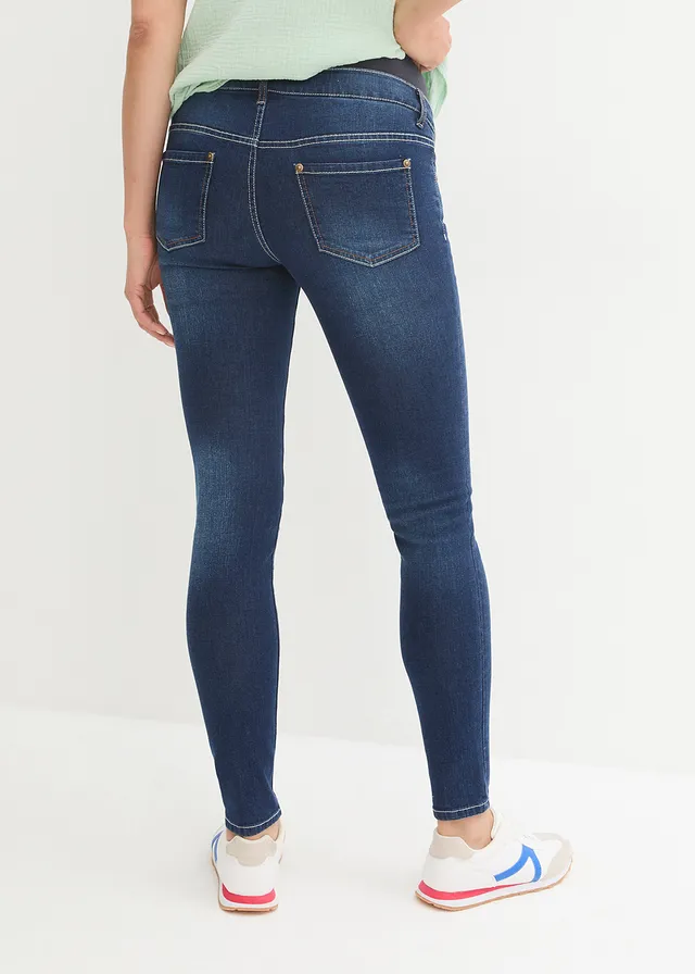 Skinny zwangerschapsjeans, Kleur: nachtblauw denim