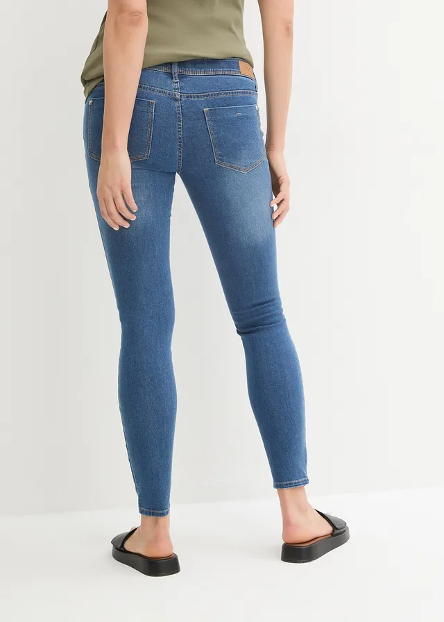Jean de grossesse, skinny, Couleur: bleu moyen denim