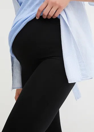 Těhotenské legíny z měkké organické bavlny • černá • bonprix obchod
