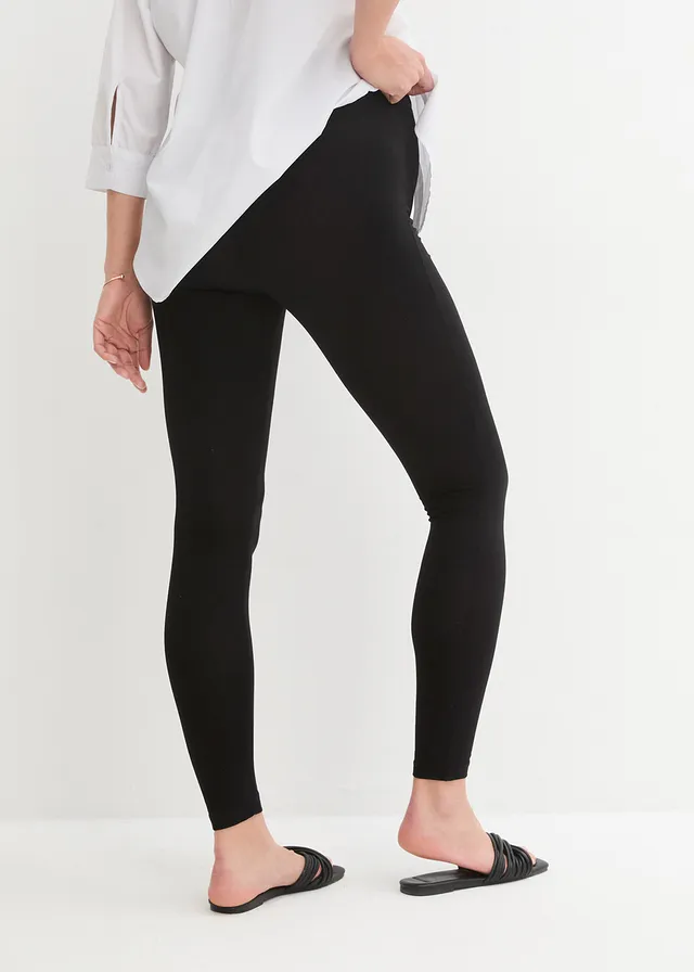 Lot de 2 leggings de grossesse, Couleur: noir + noir