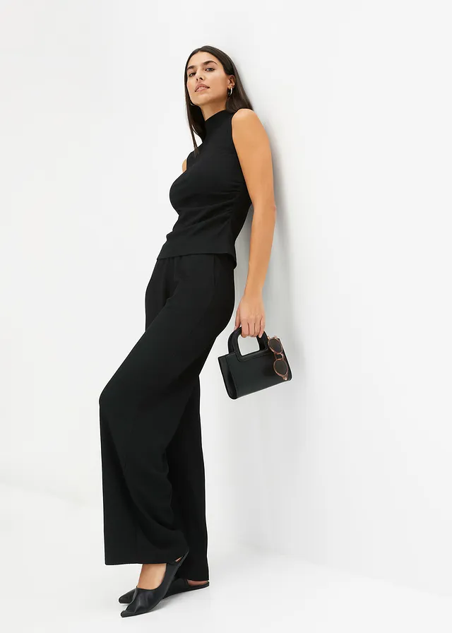 Ensemble en jersey, Couleur: noir