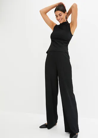 Jersey set, Kleur: zwart