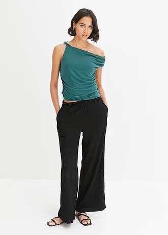 Pantalon en jersey, Couleur: noir