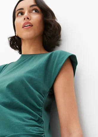 Žerzejové šaty ze strečové bavlny • matně zelená • bonprix obchod