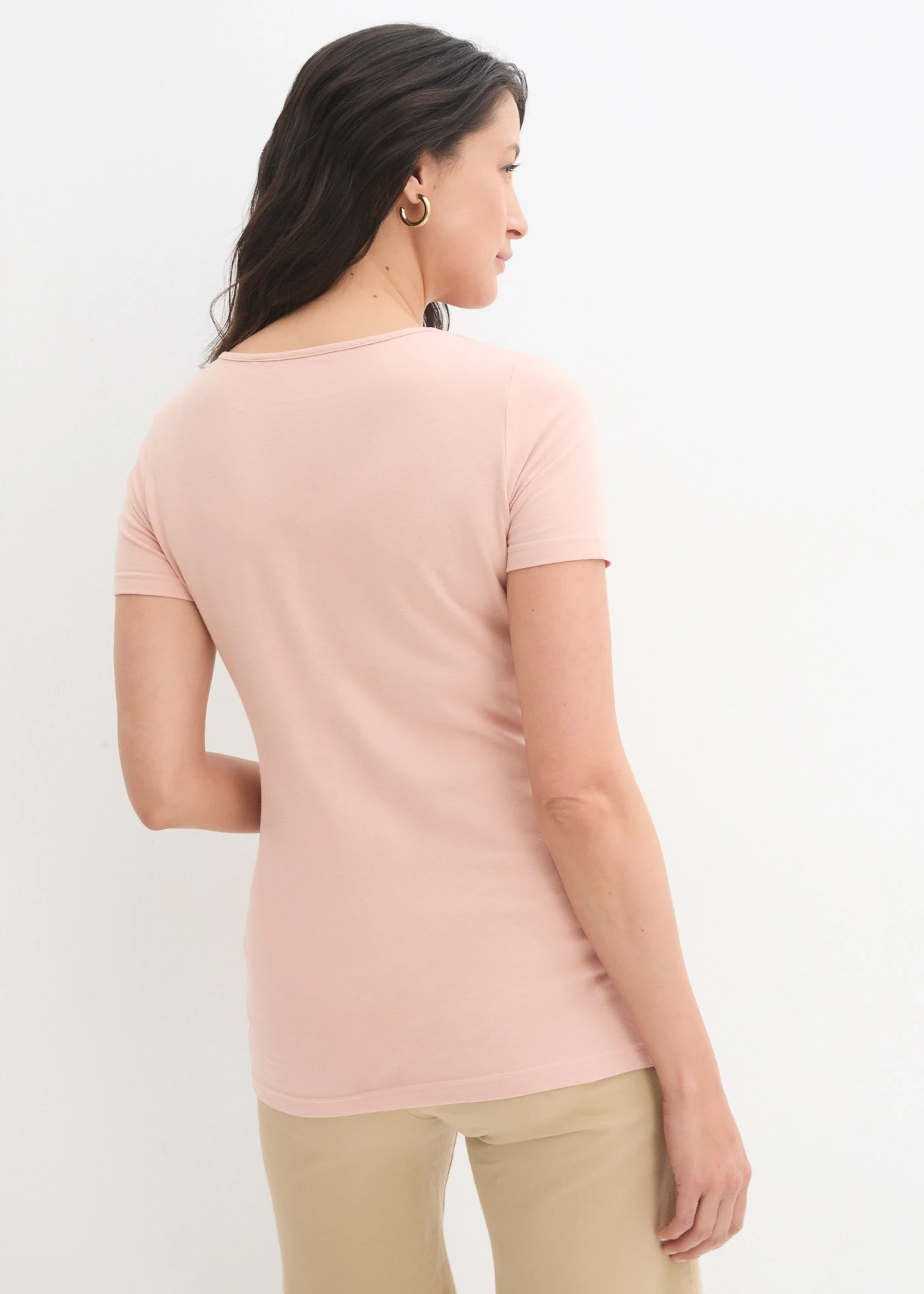 Bluză 2 în 1 pentru perioada sarcinii și după (set/2 buc.) • roz vintage-gri melanj • magazin bonprix