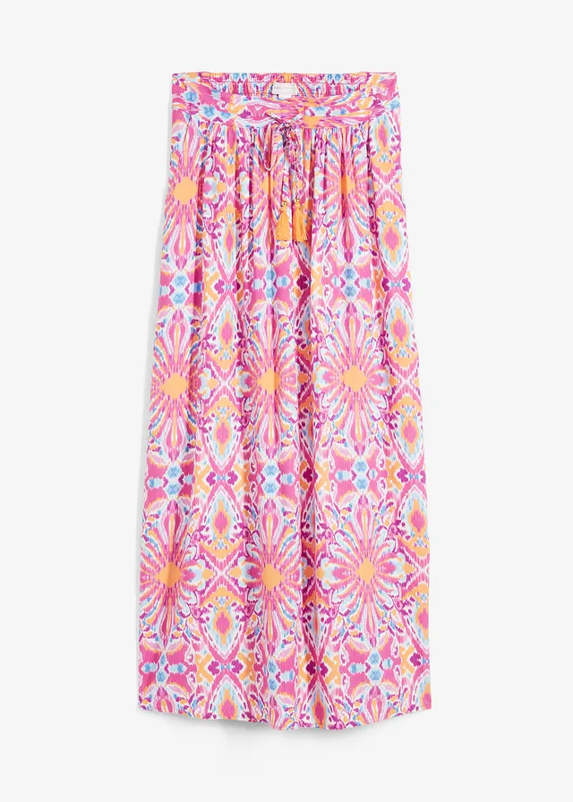 Jupe longue en viscose fluide