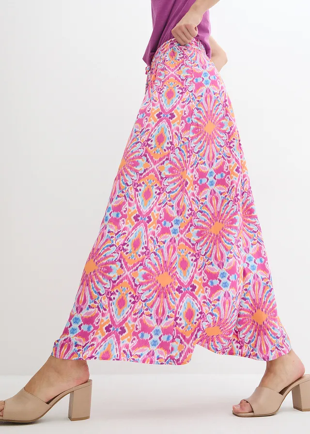 Maxi rok van viscose • lichtfuchsia • product-page.page-title-suffix