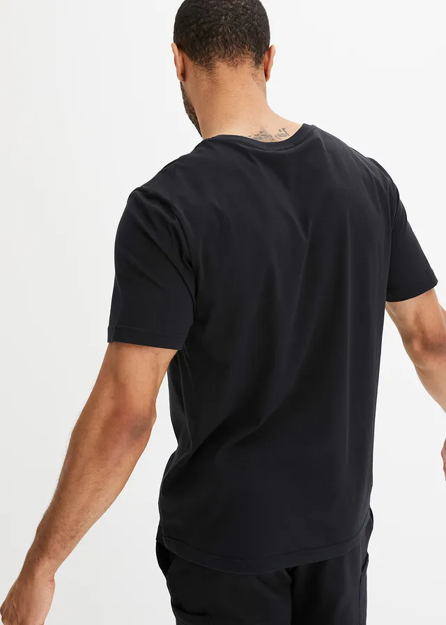 T-shirt van biologisch katoen, Kleur: zwart