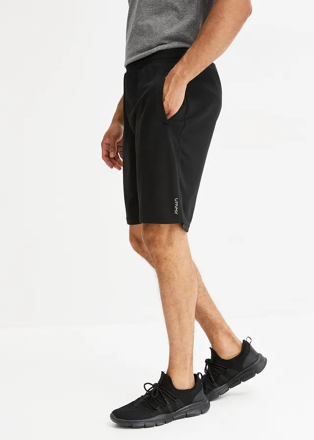 Pantaloni scurți sport, cu uscare rapidă, culoare: negru