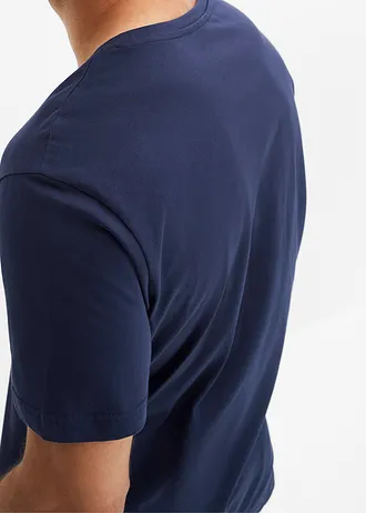 Tričko z čisté organické bavlny • tmavě modrá s potiskem • bonprix obchod