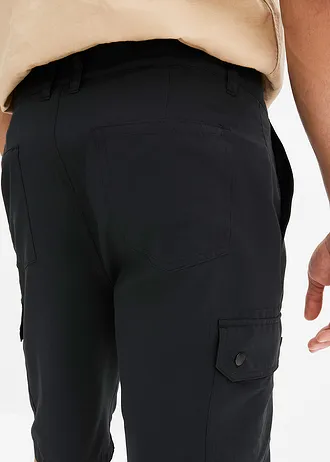 Microvezel cargo bermuda, regular fit • zwart • bonprix online shop