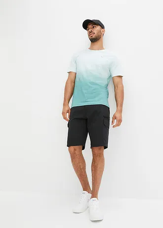 T-shirt van puur katoen, Kleur: pastelmint/zeegroen