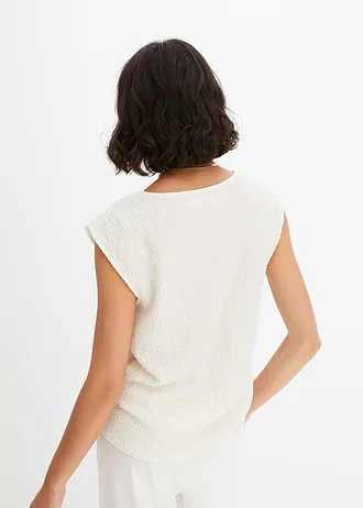 Top z lehkého krepu • přírodní bílá • bonprix obchod