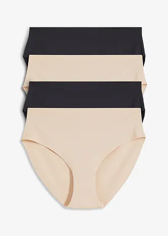 Lot de 4 culottes invisibles en microfibre