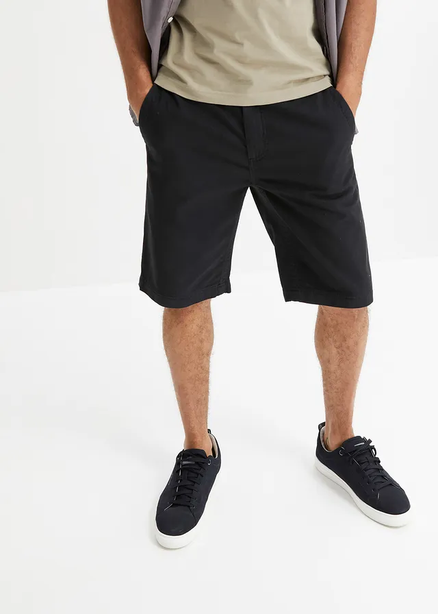 Bermudy chino Regular Fit, z čistej bavlny • čierna • obchod bonprix