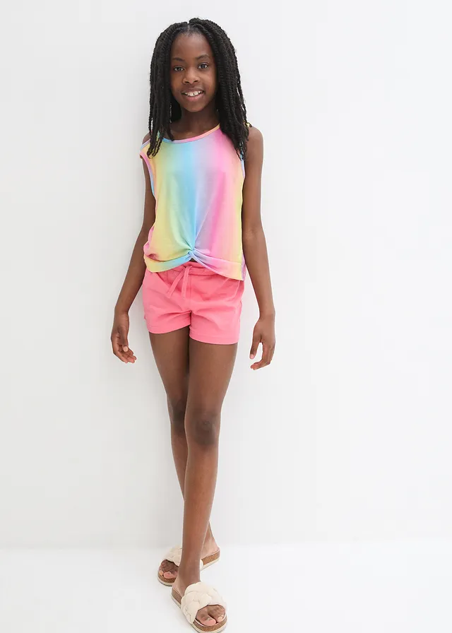 Meisjes top en short (2-dlg. set), Kleur: roze