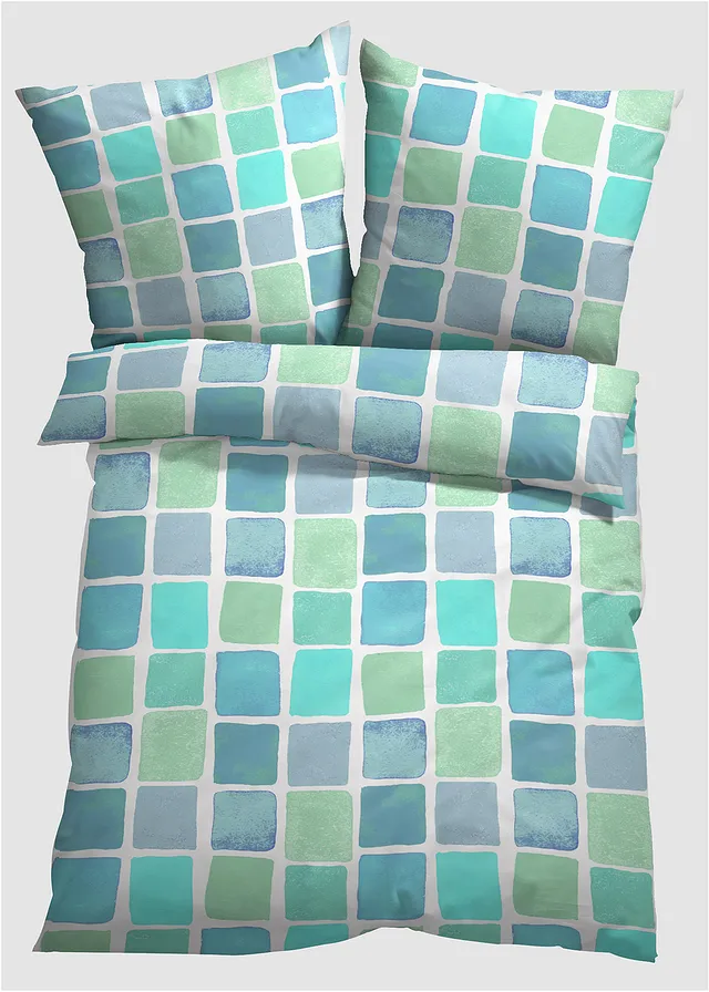 Dekbedovertrek in een katoenmix • mint • bonprix online shop
