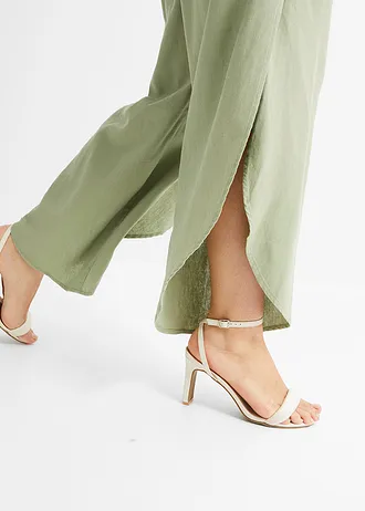 Linnen broek, Kleur: olijfgroen