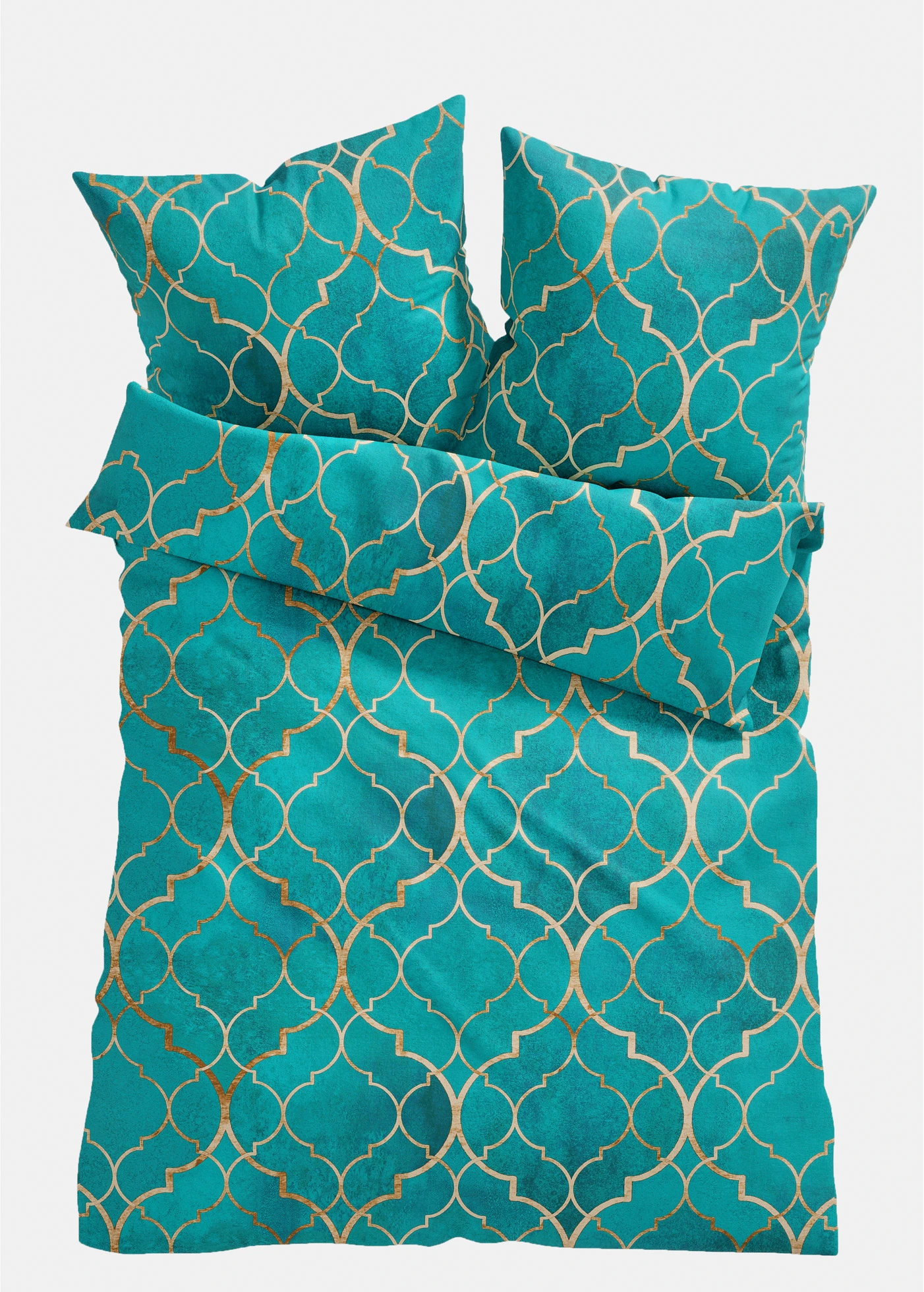 Parure de lit en linon • turquoise • Boutique bonprix