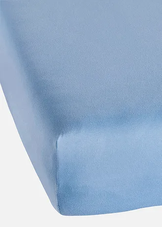 Cearșaf pat din jerse, culoare: galben-caisă pastel