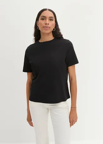 T-shirt en coton • noir • Boutique bonprix