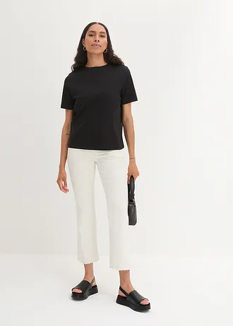 T-shirt en coton • noir • Boutique bonprix