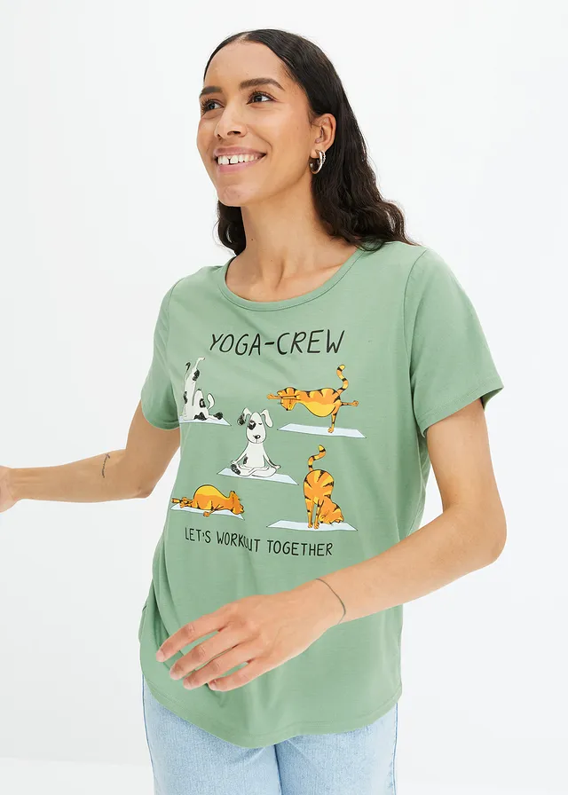 T-shirt à imprimé • vert pin imprimé • product-page.page-title-suffix