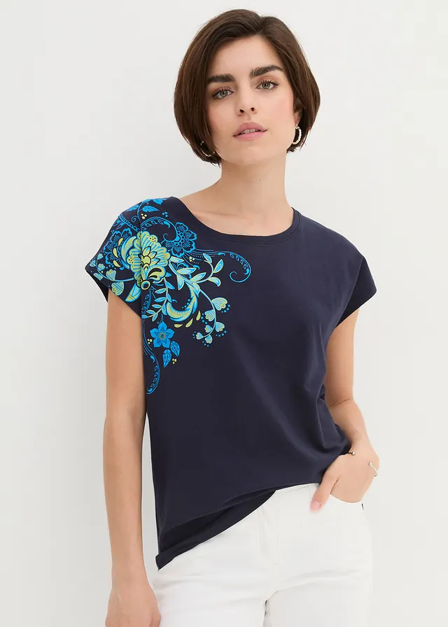 T-shirt à imprimé • bleu foncé imprimé • product-page.page-title-suffix