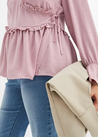 Wikkelblouse • roze plus size • bonprix online shop